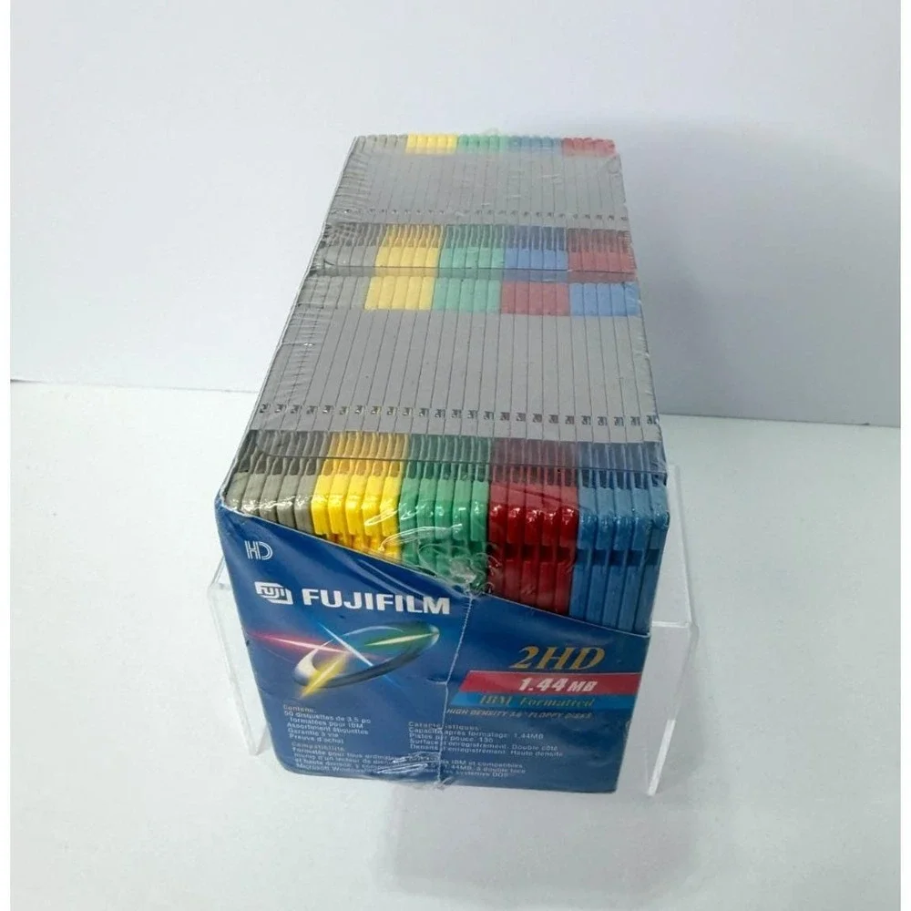 Fujifilm MF2HD 50 Pack Color Floppy Disks 3.5